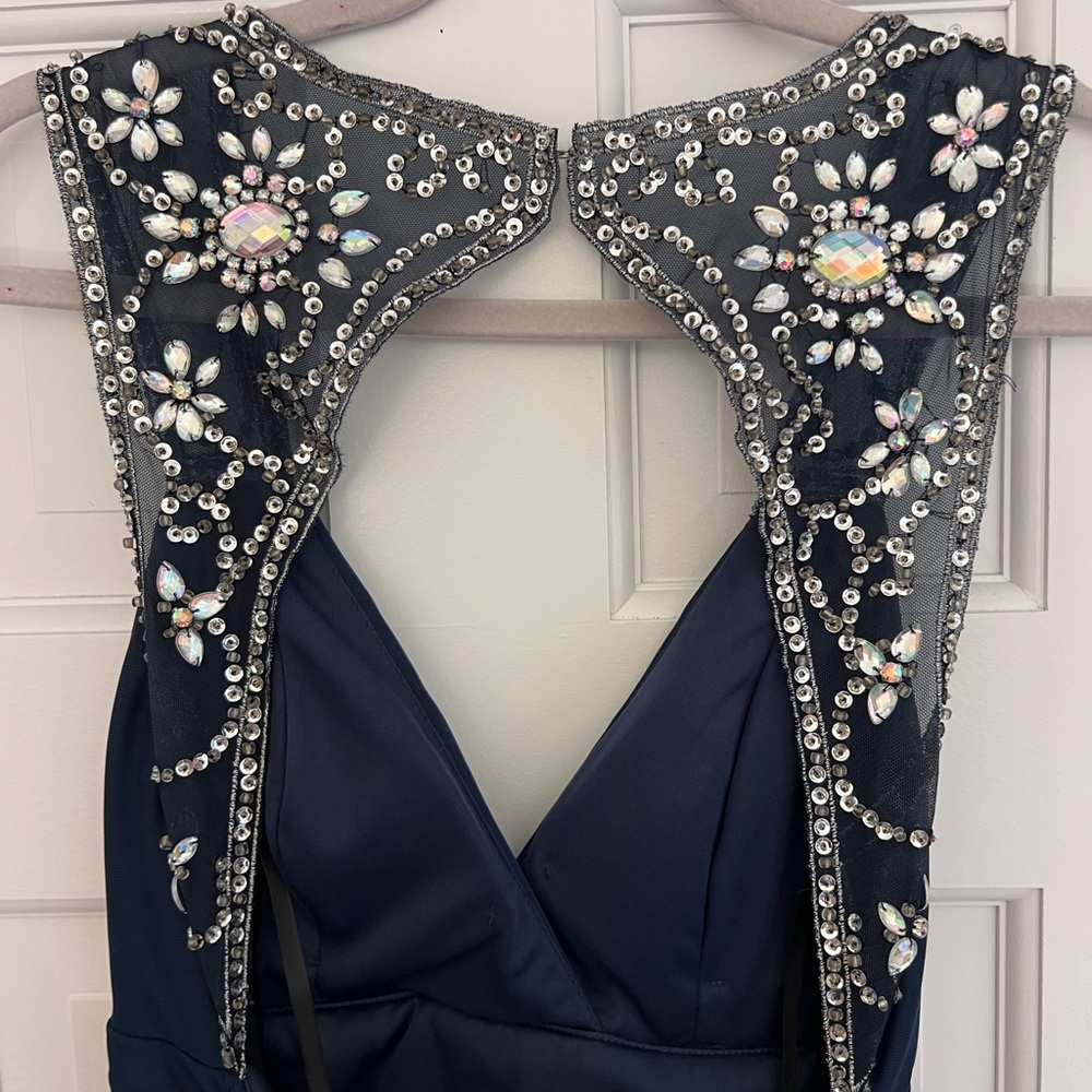 B Darling Juniors Navy Blue High Low dress - size 9/10 - $30 OBO